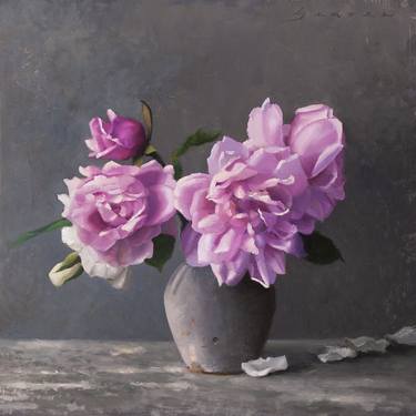 Print of Realism Floral Paintings by James Zamora