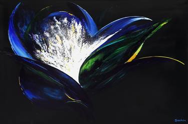 Original Abstract Floral Paintings by Andrew Sechin