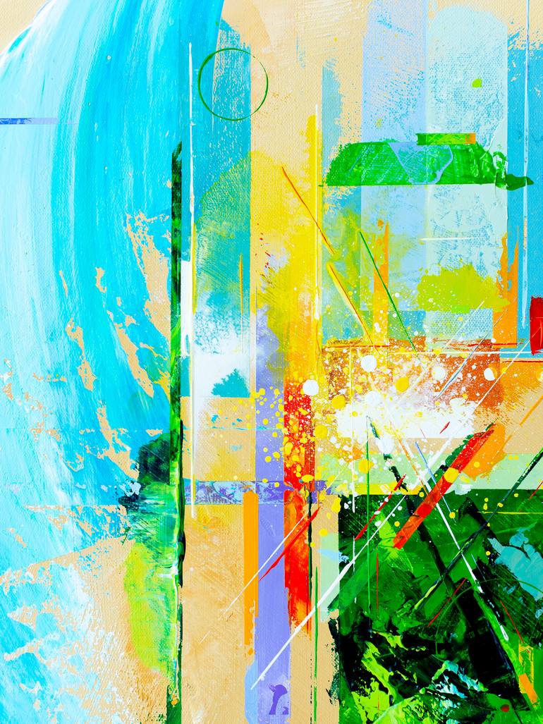 Original Conceptual Abstract Painting by Andrew Sechin