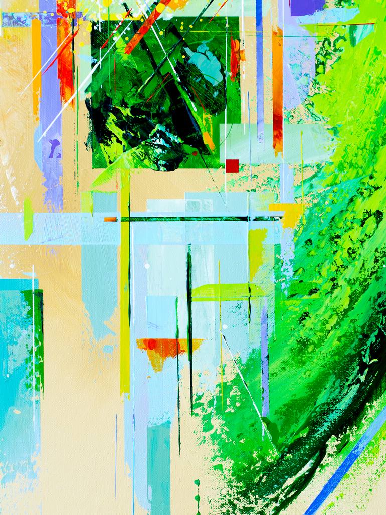Original Conceptual Abstract Painting by Andrew Sechin