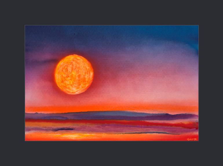 Original Abstract Expressionism Landscape Painting by Andrew Sechin