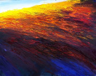 Original Abstract Expressionism Landscape Paintings by Andrew Sechin