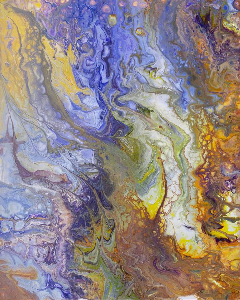 Original Abstract Expressionism Abstract Painting by Dara Art Treasures