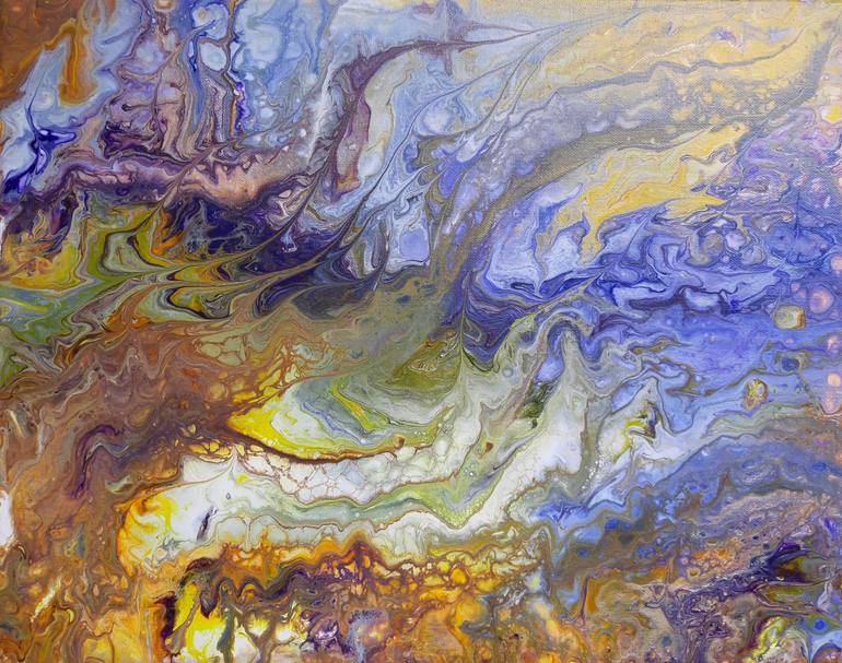 Original Abstract Expressionism Abstract Painting by Dara Art Treasures