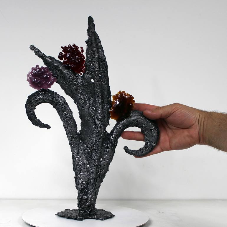 Original Abstract Floral Sculpture by philippe BUIL