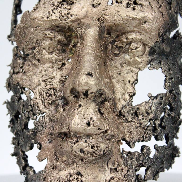 Original Expressionism Portrait Sculpture by philippe BUIL