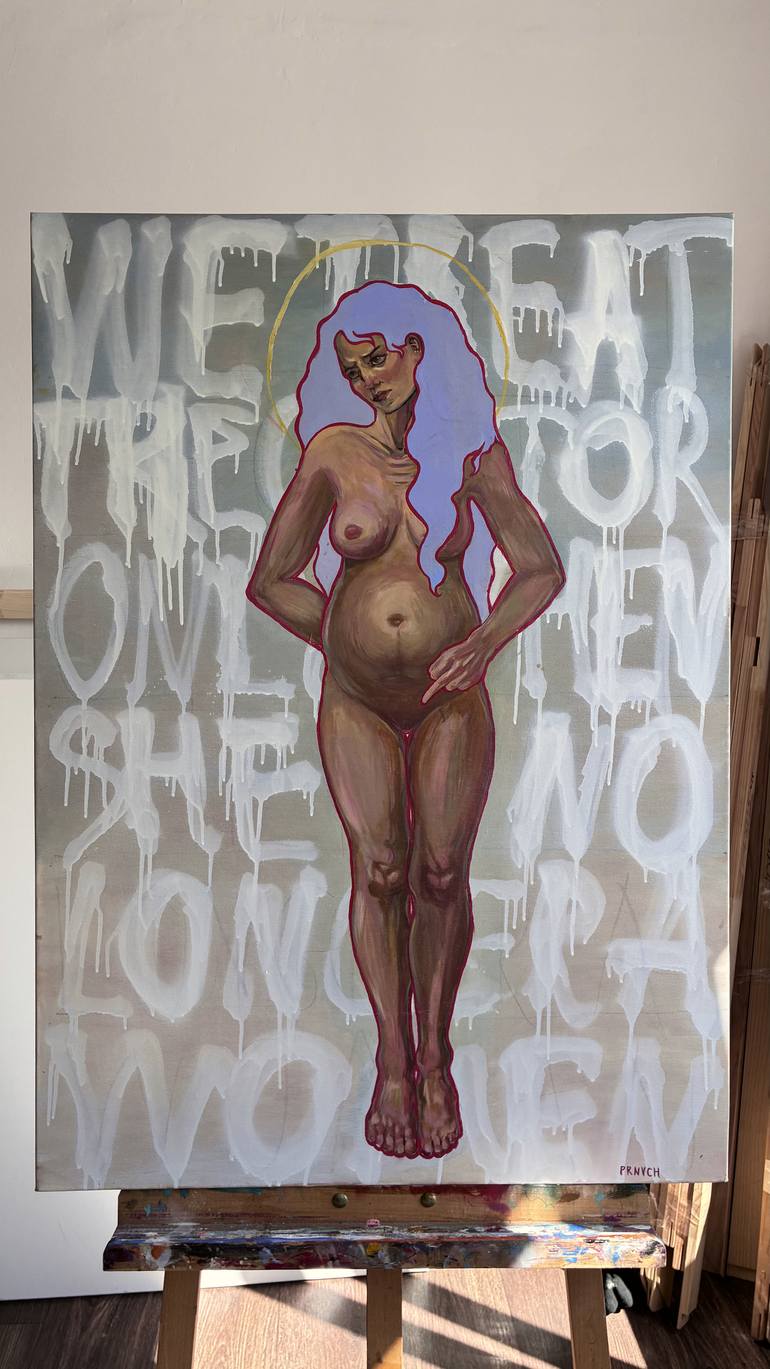 Original Contemporary Women Mixed Media by Alona Parnevych