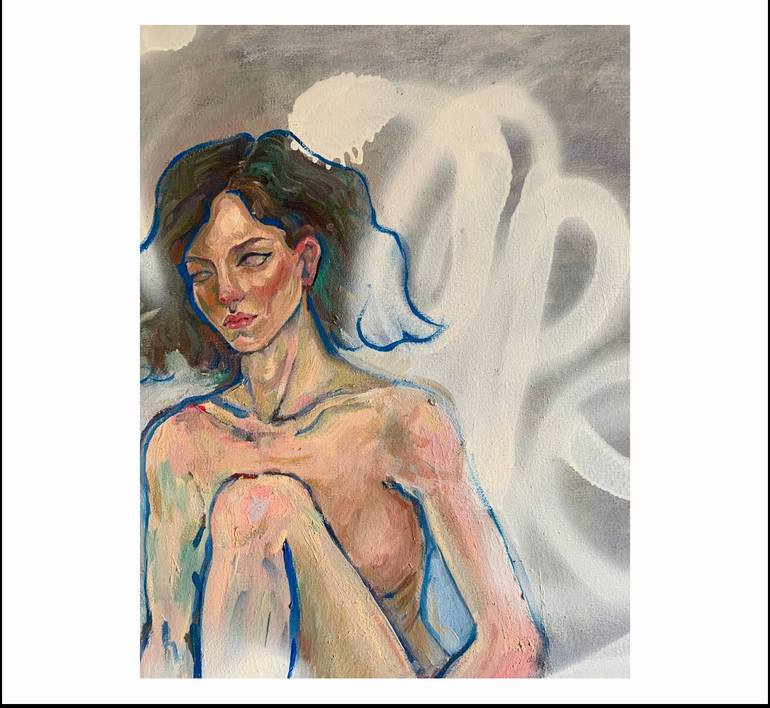 Original Conceptual Women Mixed Media by Alona Parnevych