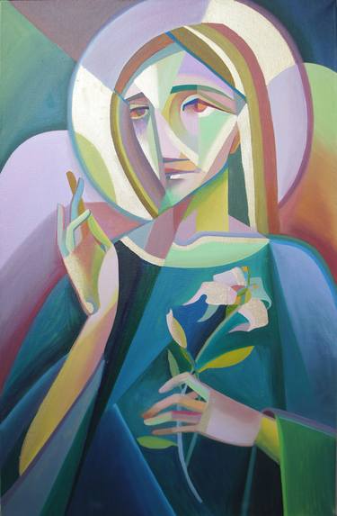 Print of Cubism Religious Paintings by Anastasiia Kravchuk