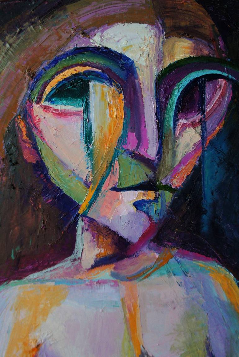 Original Expressionism Fantasy Painting by Anastasiia Kravchuk