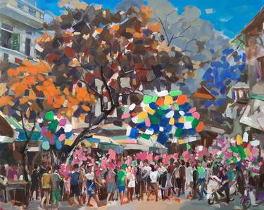 Original Fine Art Nature Painting by Dong Dinh
