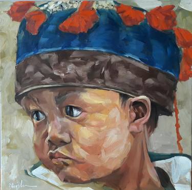 Print of Portrait Paintings by Dong Dinh