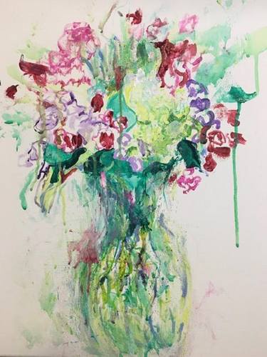 Original Impressionism Floral Paintings by Toni McNulty