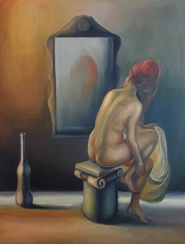 Print of Figurative Nude Paintings by Mersin Ulusoy Ozmete