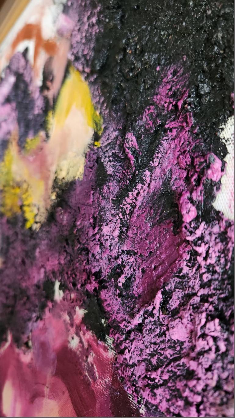 Original Abstract Expressionism Abstract Painting by Mersin Ulusoy Ozmete