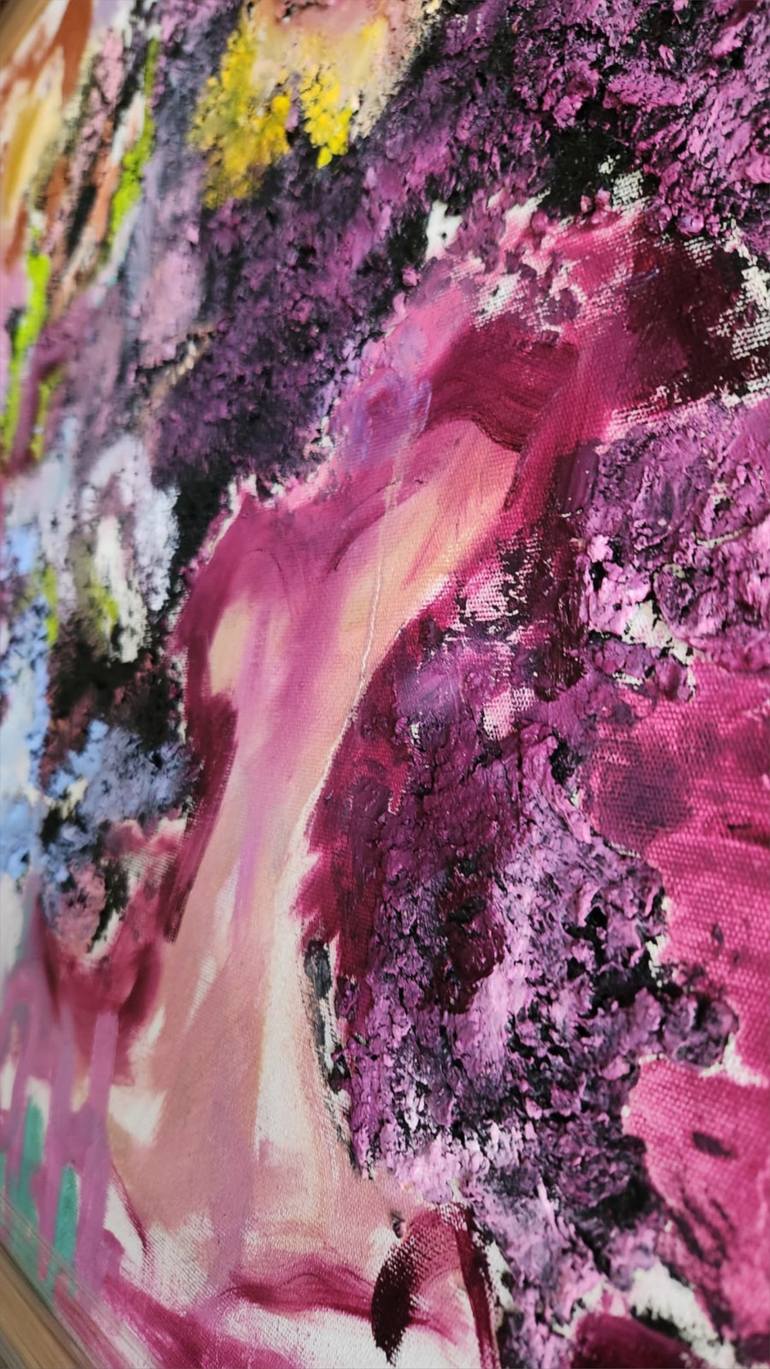 Original Abstract Expressionism Abstract Painting by Mersin Ulusoy Ozmete