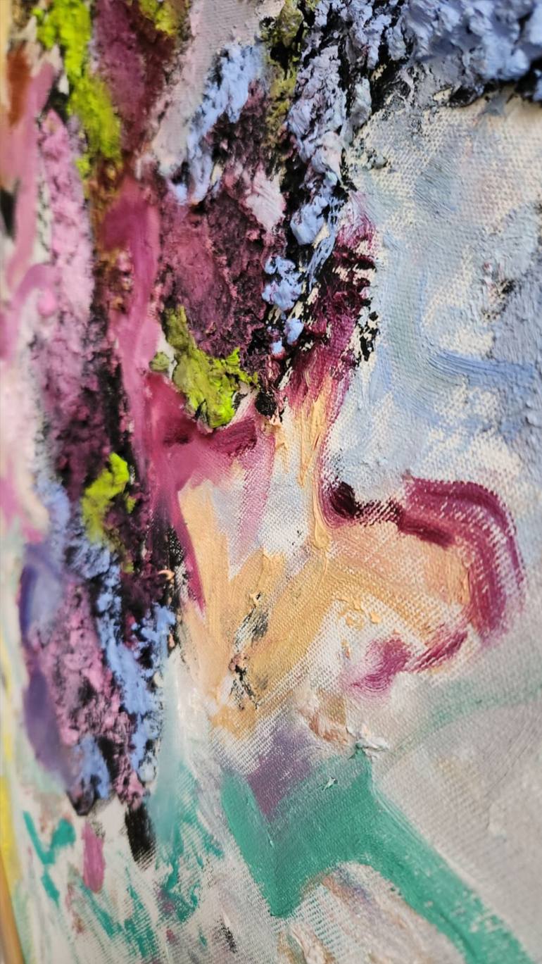 Original Abstract Expressionism Abstract Painting by Mersin Ulusoy Ozmete