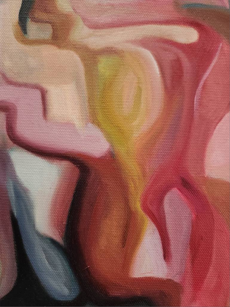 Original Abstract Expressionism Abstract Painting by Mersin Ulusoy Ozmete