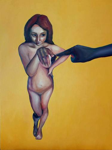 Original Figurative Nude Paintings by Mersin Ulusoy Ozmete