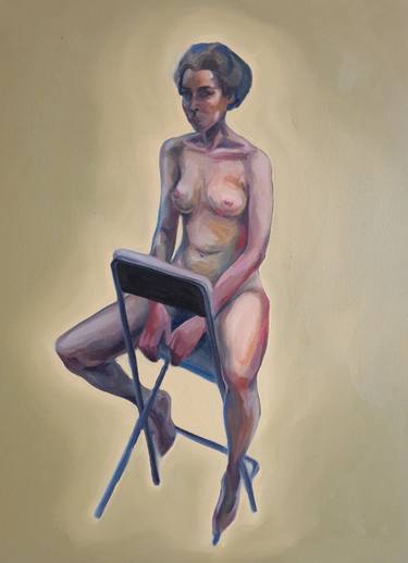 Print of Fine Art Nude Paintings by Mersin Ulusoy Ozmete