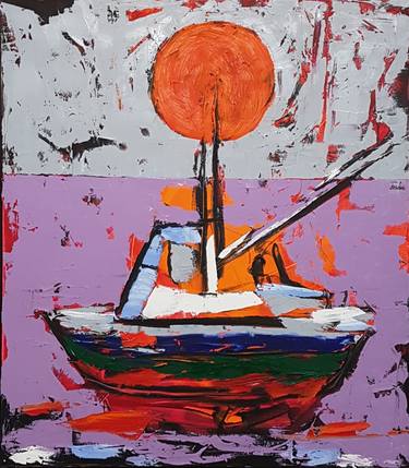 Print of Expressionism Boat Paintings by Anteo Gremi