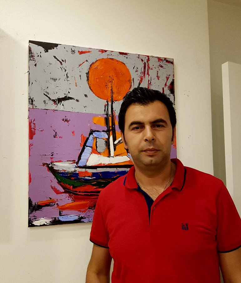 Original Expressionism Boat Painting by Anteo Gremi