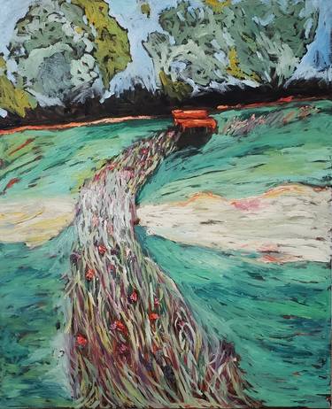 Print of Expressionism Landscape Paintings by Anteo Gremi