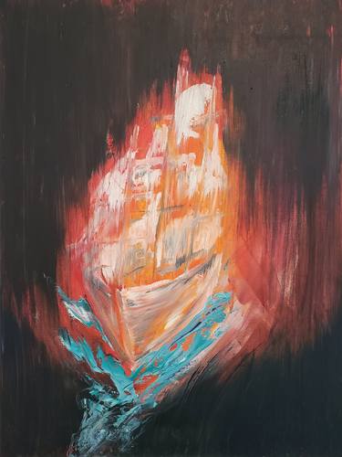 Print of Boat Paintings by Anteo Gremi