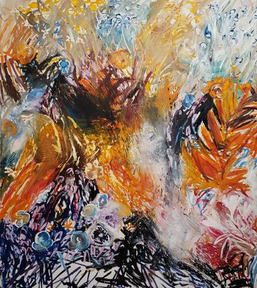 Original Abstract Expressionism Abstract Paintings by Anteo Gremi