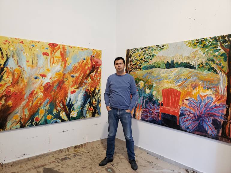 Original Expressionism Landscape Painting by Anteo Gremi