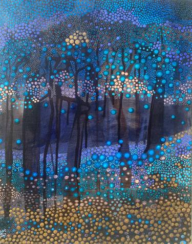 Original Fine Art Abstract Paintings by Enriqueta Ahrensburg