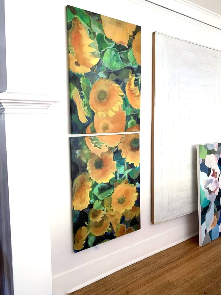 Original Abstract Expressionism Botanic Painting by Neicy Frey