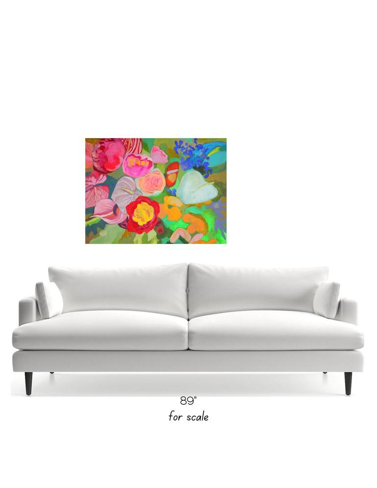 Original Abstract Expressionism Botanic Painting by Neicy Frey