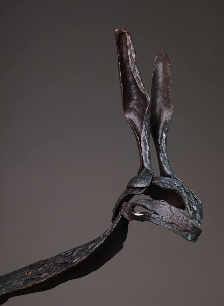 Original Abstract Animal Sculpture by Gunvor Anhoj