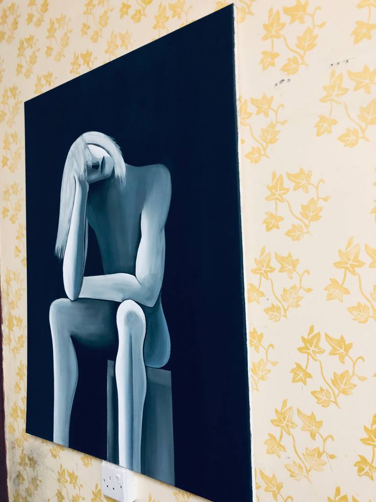Original Figurative Abstract Painting by Rashid Ibrahim