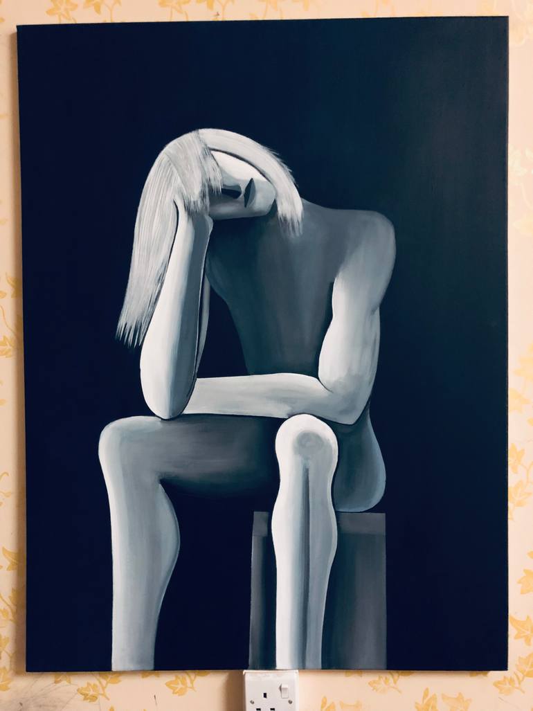 Original Figurative Abstract Painting by Rashid Ibrahim