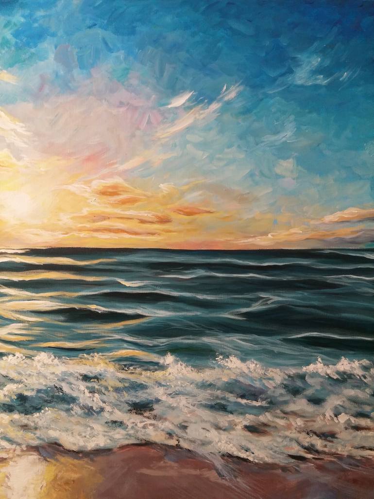 Original Realism Seascape Painting by Gordana Stankovic