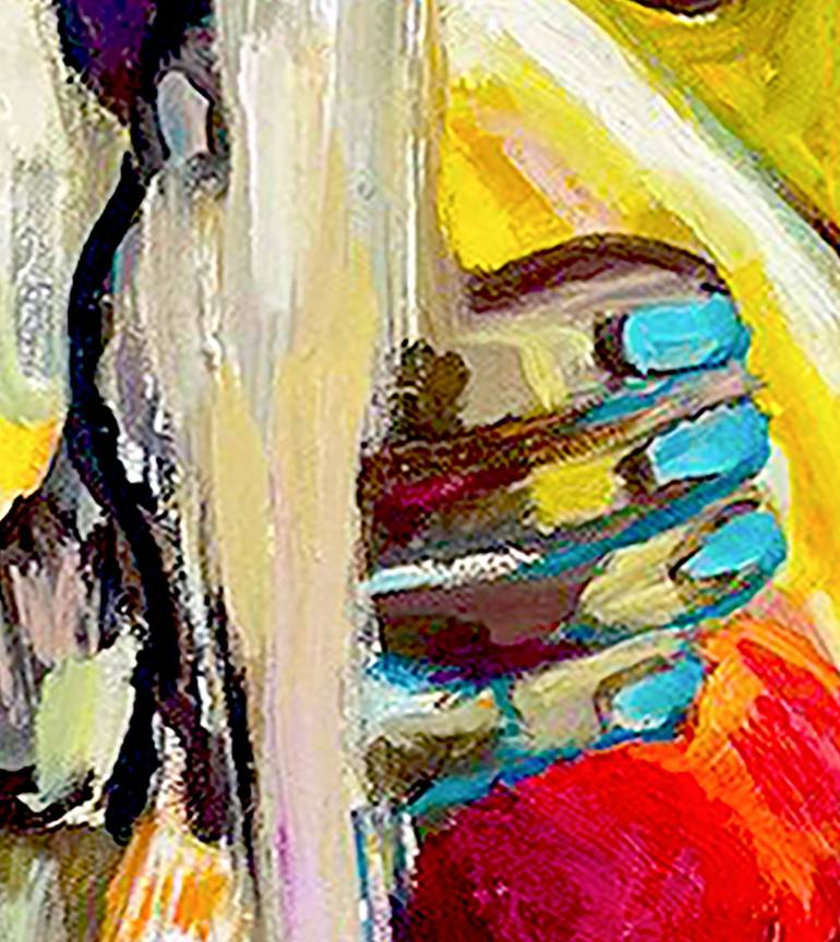 Original Conceptual Love Painting by Göknil Gümüş Sungurtekin