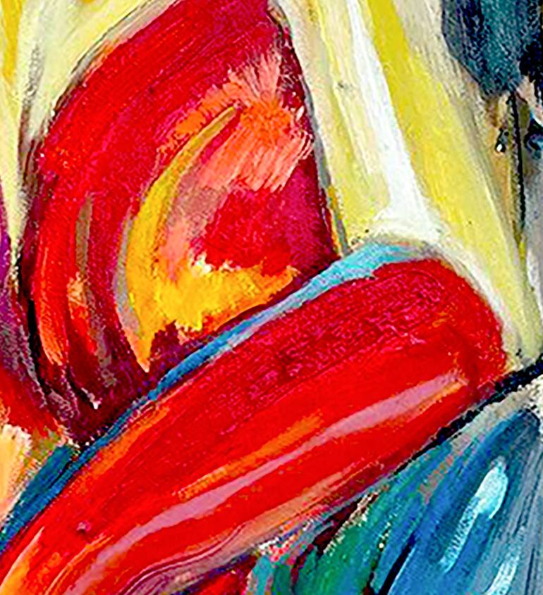 Original Conceptual Love Painting by Göknil Gümüş Sungurtekin