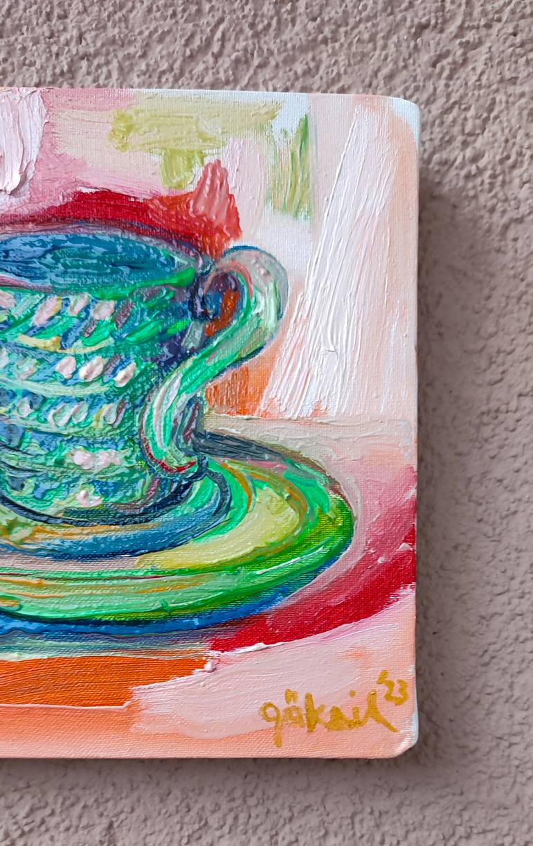 Original Art Deco Nature Painting by Göknil Gümüş Sungurtekin