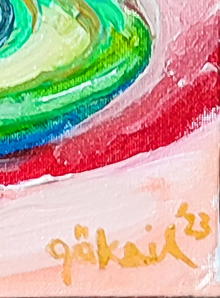 Original Art Deco Nature Painting by Göknil Gümüş Sungurtekin