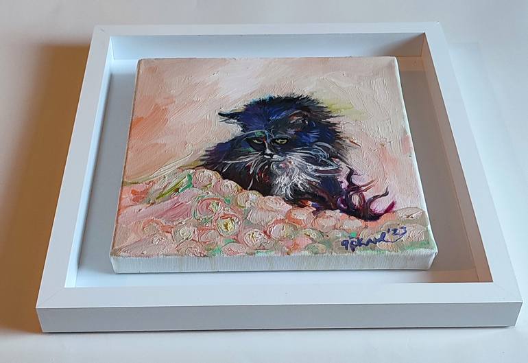 Original Art Deco Animal Painting by Göknil Gümüş Sungurtekin