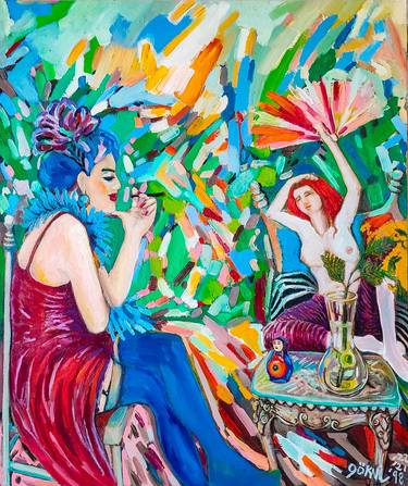 Original Expressionism Women Paintings by Göknil Gümüş Sungurtekin