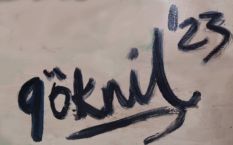 Original Abstract Expressionism Food & Drink Painting by Göknil Gümüş Sungurtekin