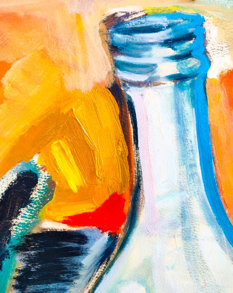 Original Abstract Expressionism Food & Drink Painting by Göknil Gümüş Sungurtekin