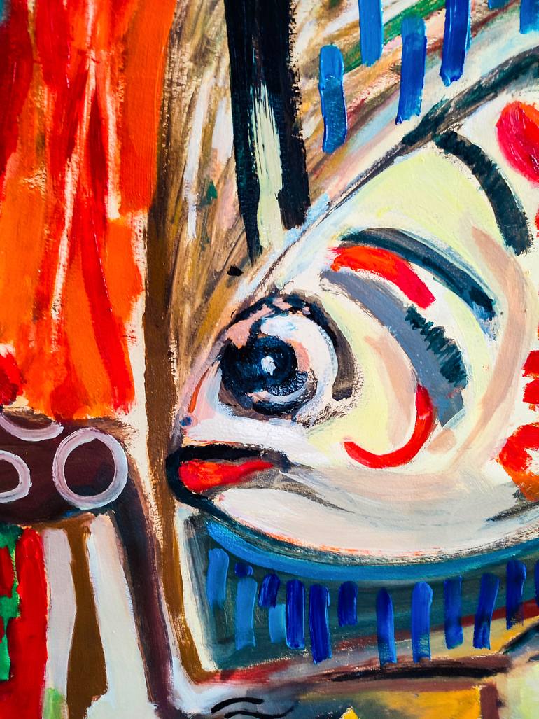 Original Abstract Expressionism Food & Drink Painting by Göknil Gümüş Sungurtekin