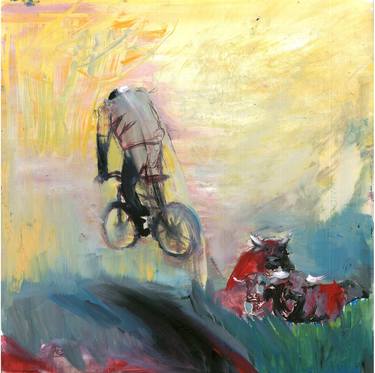 Print of Conceptual Bike Paintings by Göknil Gümüş Sungurtekin