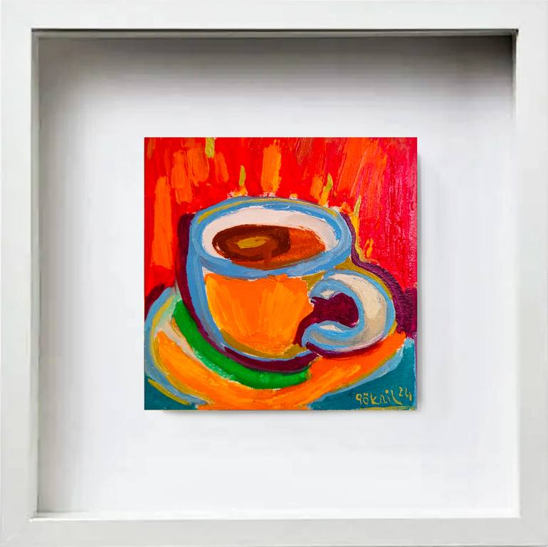 Original Art Deco Food & Drink Painting by Göknil Gümüş Sungurtekin
