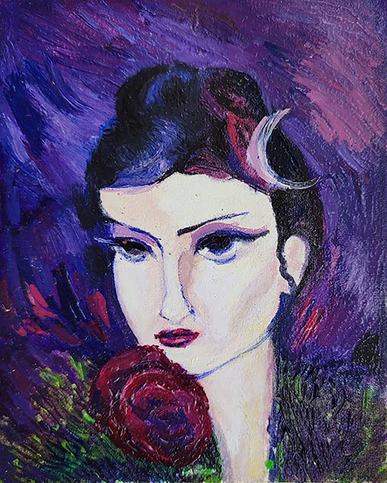 Original Conceptual Women Painting by Göknil Gümüş Sungurtekin