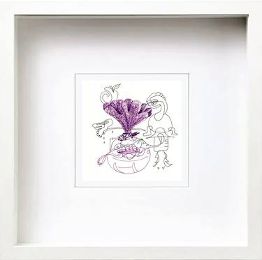 Original Expressionism Science/Technology Drawings by Göknil Gümüş Sungurtekin